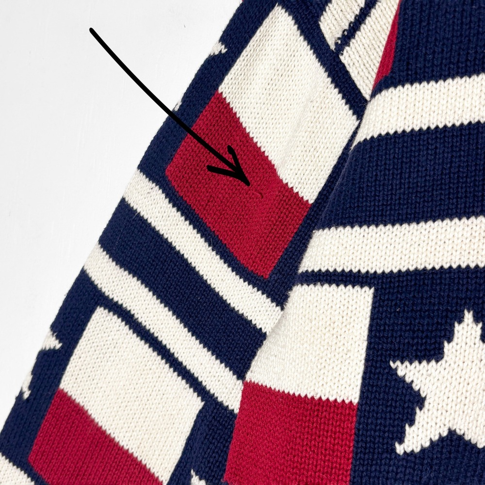 VTG‎ 90s Embassy Row Texas Flag Sweater Mens XL Western Knit Ranch Cowboy - Picture 5 of 7